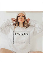 Load image into Gallery viewer, PARIS FRANCE GRAPHIC PLUS SIZE SWEATSHIRT
