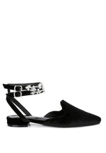 Load image into Gallery viewer, SALOME Velvet Luxe Jewelled Flat Mules
