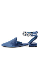 Load image into Gallery viewer, SALOME Velvet Luxe Jewelled Flat Mules
