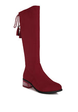 Load image into Gallery viewer, Francesca Tassels Detail Short Heel Calf Boot
