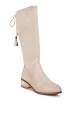 Load image into Gallery viewer, Francesca Tassels Detail Short Heel Calf Boot
