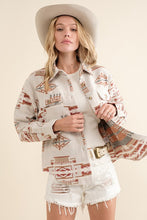 Load image into Gallery viewer, Blue B Exclusive Jacquard Aztec Shirt Jacket
