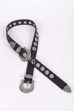 Load image into Gallery viewer, Engraved Double Buckle Fashion Belt
