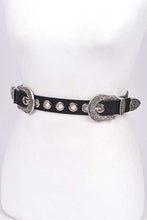 Load image into Gallery viewer, Engraved Double Buckle Fashion Belt
