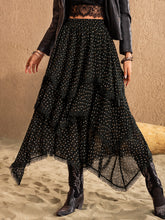 Load image into Gallery viewer, Lace Detail Layered Midi Skirt
