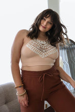 Load image into Gallery viewer, Plus Size Crochet Lace High Neck Bralette
