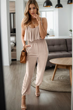Load image into Gallery viewer, Ruffled Scoop Neck Spaghetti Strap Jumpsuit
