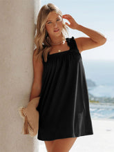 Load image into Gallery viewer, Full Size Frill Pocketed Square Neck Wide Strap Dress
