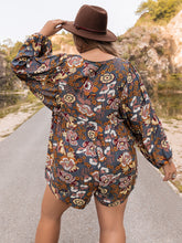 Load image into Gallery viewer, Plus Size Long Sleeve Romper
