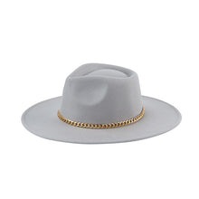 Load image into Gallery viewer, FASHIONISTA CHAIN FEDORA - Cosa Bella Apparel
