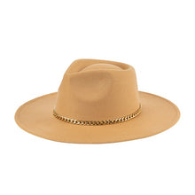 Load image into Gallery viewer, FASHIONISTA CHAIN FEDORA - Cosa Bella Apparel
