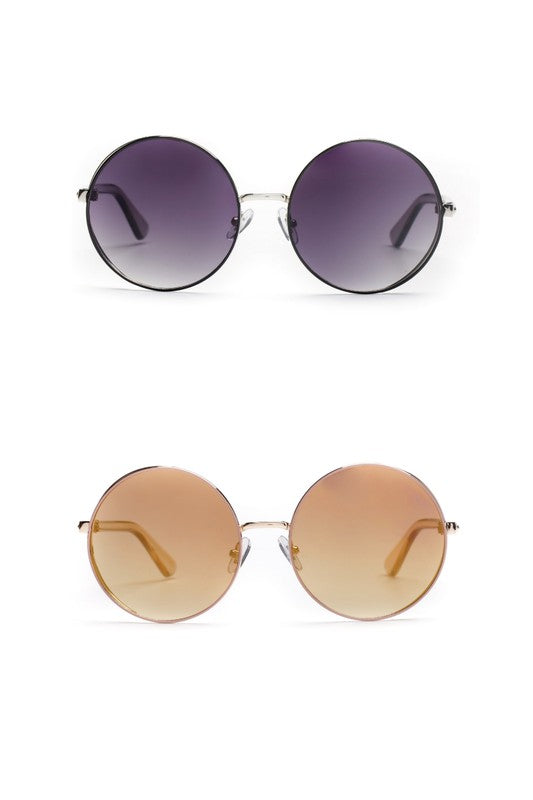 Round Oversize Fashion Sunglasses - Cosa Bella Apparel