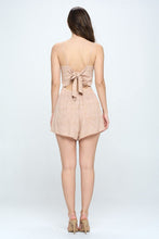 Load image into Gallery viewer, Romper with spaghetti strap tie back ditsy floral - Cosa Bella Apparel
