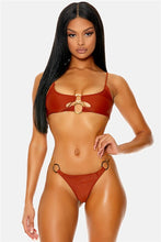 Load image into Gallery viewer, Gold Multi Ring 2 Piece Bikini - Cosa Bella Apparel
