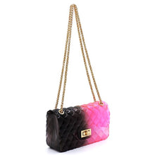 Load image into Gallery viewer, Quilt Embossed Multi Color Jelly Shoulder Bag
