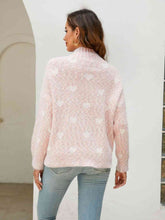 Load image into Gallery viewer, Heart Mock Neck Sweater
