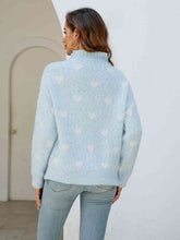 Load image into Gallery viewer, Heart Mock Neck Sweater
