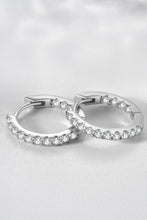 Load image into Gallery viewer, Inlaid Zircon 925 Sterling Silver Huggie Earrings
