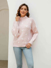 Load image into Gallery viewer, Heart Mock Neck Sweater
