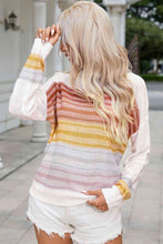 Load image into Gallery viewer, Round Neck Printed Dropped Shoulder Knit Top
