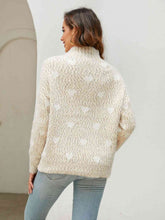 Load image into Gallery viewer, Heart Mock Neck Sweater
